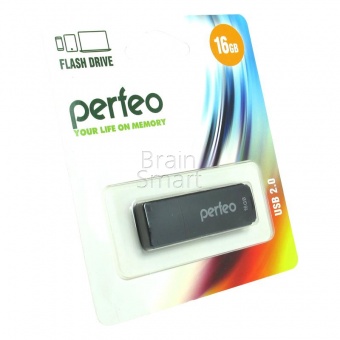 USB 2.0 Флеш-накопитель 16GB Perfeo C04 Черный - фото, изображение, картинка