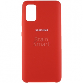 Накладка Silicone Case Samsung A415 (A41 2020) (14) Красный - фото, изображение, картинка