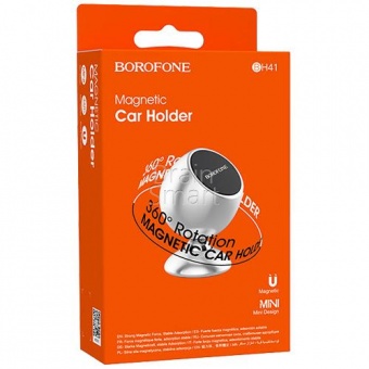 Автомобильный держатель Borofone BH41 Triumphant Magnetic Серый - фото, изображение, картинка