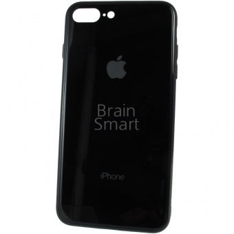 Накладка силиконовая Стекло iPhone 7 Plus/8 Plus Черный - фото, изображение, картинка