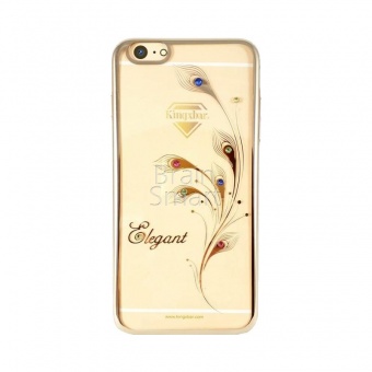 Накладка пластик Kingxbar Foliflora Series- Elegant Swarovski iPhone 7 Plus/8 Plus Золотой - фото, изображение, картинка