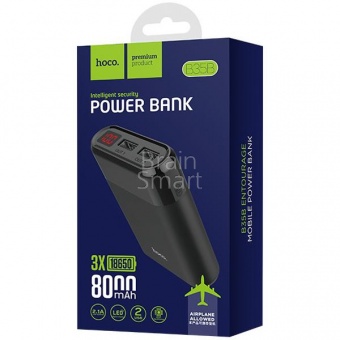 Внешний аккумулятор HOCO Power Bank B35B Entourage 8000 mAh Черный - фото, изображение, картинка