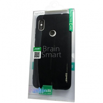 Накладка силиконовая SMTT Simeitu Soft touch Xiaomi Redmi Note 6 Pro Черный - фото, изображение, картинка