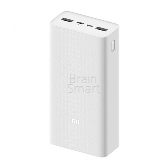 Внешний аккумулятор Xiaomi Power Bank 3 2USB PB3018ZM 30000 mAh Белый - фото, изображение, картинка