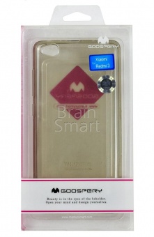 Накладка силиконовая Goospery Xiaomi Redmi 3 Тонированный - фото, изображение, картинка