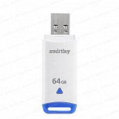 USB 2.0 Флеш-накопитель 64GB SmartBuy Easy Белый* - фото, изображение, картинка