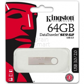 USB 3.0 Флеш-накопитель 64GB Kingston DTSE9 G2 Серебристый - фото, изображение, картинка