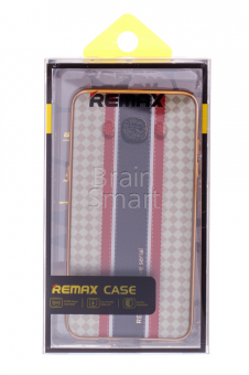 Накладка силиконовая Remax Exclusive Serial Samsung J510 Золотой/Красный - фото, изображение, картинка