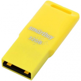 USB 2.0 Флеш-накопитель 32GB SmartBuy Funky Желтый - фото, изображение, картинка