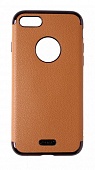 Накладка силиконовая J-Case Jack Series под кожу с магнитом iPhone 7/8 Св. Коричневый