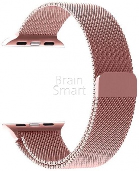 Ремешок металлический Milanese Magnetic для Apple Watch (38/40мм) Розовый - фото, изображение, картинка