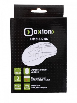 Мышь проводная Oxion OMS002BK Черный - фото, изображение, картинка