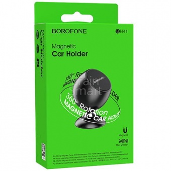 Автомобильный держатель Borofone BH41 Triumphant Magnetic Черный - фото, изображение, картинка
