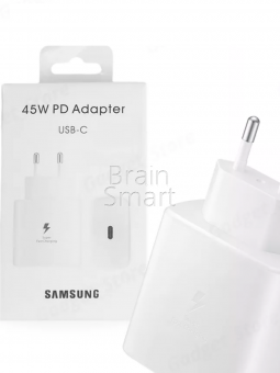 СЗУ Samsung Оригинал USB-C 45W PD Белый* - фото, изображение, картинка