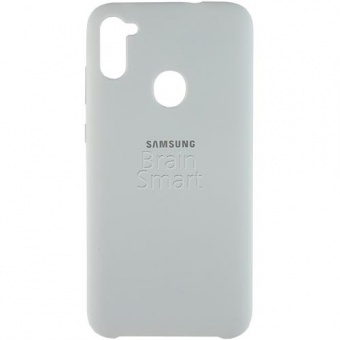 Накладка Silicone Case Samsung M115/A115 (M11/A11 2020)  (9) Белый - фото, изображение, картинка
