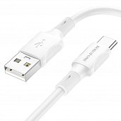 USB кабель Type-C Borofone BX80 3,0A (1м) Белый* - фото, изображение, картинка