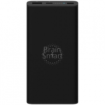 Внешний аккумулятор Xiaomi Wireless Power Bank Youth Version (VXN4280CN) 10000 mAh Черный - фото, изображение, картинка