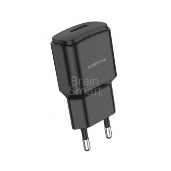 СЗУ Borofone BA48A 1USB (2,1A) + кабель Micro Черный* - фото, изображение, картинка