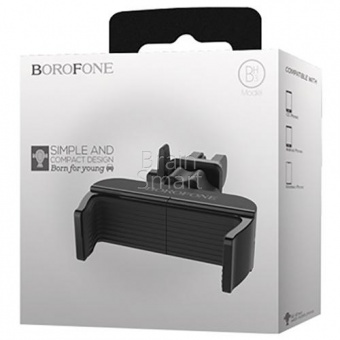 Автомобильный держатель Borofone  BH3 FreeDock Черный - фото, изображение, картинка