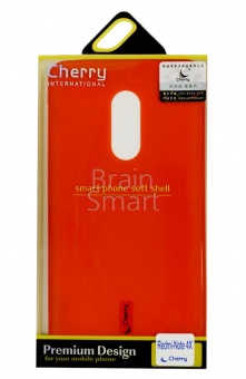 Накладка силиконовая Cherry Soft touch Xiaomi Redmi Note 4X Красный - фото, изображение, картинка