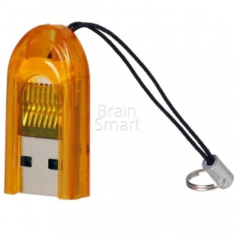 USB-картридер SmartBuy 710 (microSD) Оранжевый - фото, изображение, картинка