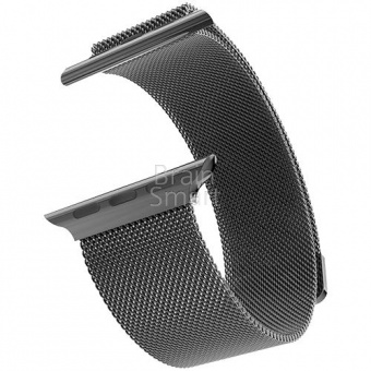 Ремешок металлический Milanese Magnetic для Apple Watch (38/40мм) Серый - фото, изображение, картинка