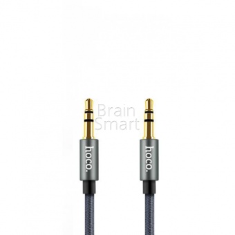AUX кабель HOCO UPA02 Spring (1м) Черный - фото, изображение, картинка