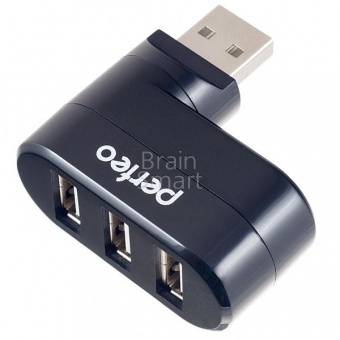USB-HUB Perfeo PF-H024 3 Ports Черный - фото, изображение, картинка