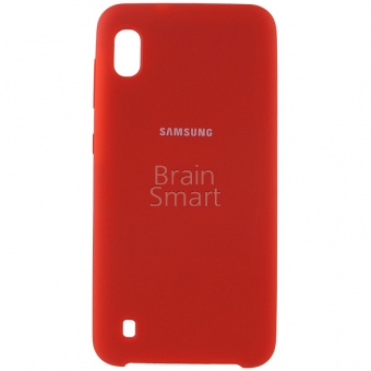 Накладка Silicone Case Samsung A105 (A10 2019) (14) Красный - фото, изображение, картинка