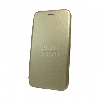 Книжка кожа Brauffen Xiaomi Redmi Note 6 Pro Золотой тех.упак - фото, изображение, картинка