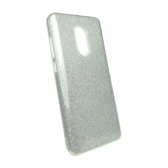 Накладка силиконовая Shine Блестящая Xiaomi Redmi Note 4X Серебристый - фото, изображение, картинка