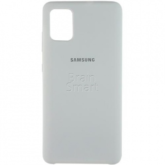 Накладка Silicone Case Samsung A515 (A51 2020)  (9) Белый - фото, изображение, картинка