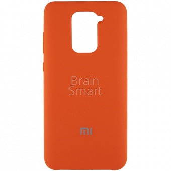 Накладка Silicone Case Xiaomi Redmi Note 9  (2) Оранжевый - фото, изображение, картинка