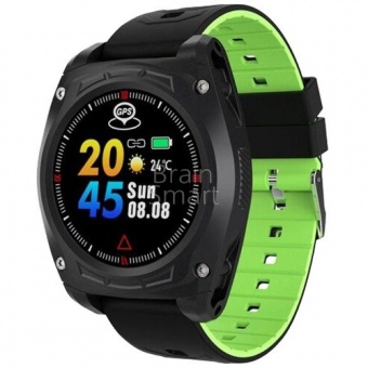 Умные часы Smart Sport Watch LEN12 (IP67) Черный/Зеленый - фото, изображение, картинка