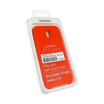 Накладка Silicone Case Samsung J530 (2017) (13) Ярко-Оранжевый - фото, изображение, картинка
