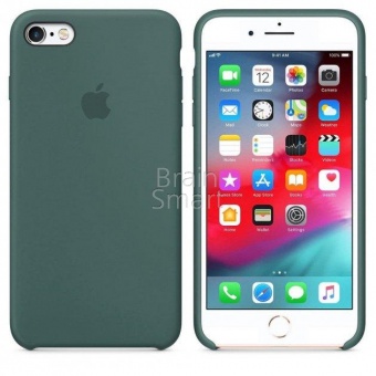 Накладка Silicone Case Original iPhone 6/6S (58) Зеленый Сосновый - фото, изображение, картинка