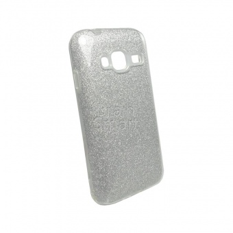 Накладка силиконовая Shine Блестящая Samsung J105/J106 (J1 mini prime) Серебристый - фото, изображение, картинка