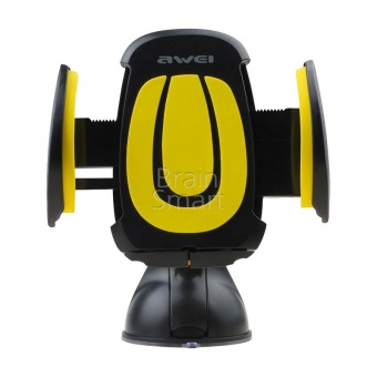 Автомобильный держатель Awei X7 жесткая штанга Черный/Желтый - фото, изображение, картинка
