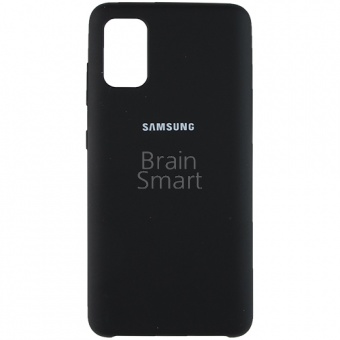 Накладка Silicone Case Samsung A415 (A41 2020) (18) Чёрный - фото, изображение, картинка