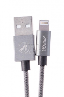 USB кабель Lightning Aspor A128 трос (2м) - фото, изображение, картинка