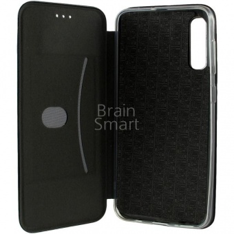 Книжка кожа Creative Case Samsung A505 (A50 2019) Черный тех.упак - фото, изображение, картинка