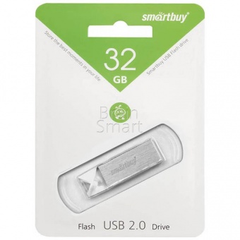 USB 2.0 Флеш-накопитель 32GB SmartBuy U10 Серебристый - фото, изображение, картинка