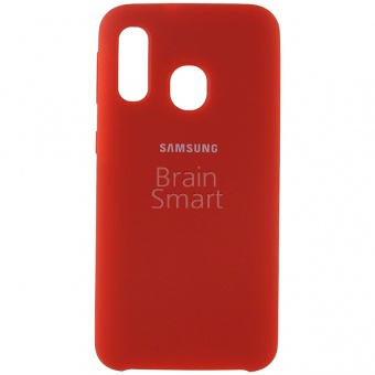 Накладка Silicone Case Samsung A405 (A40 2019) (14) Красный - фото, изображение, картинка