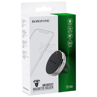 Автомобильный держатель Borofone  BH8 Air Magnetic Серый - фото, изображение, картинка