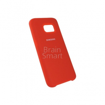 Накладка Silicone Case Samsung Galaxy S7 (14) Красный - фото, изображение, картинка