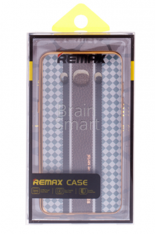 Накладка силиконовая Remax Exclusive Serial Samsung J510 Серебряный/Коричневый - фото, изображение, картинка