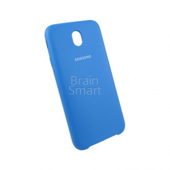 Накладка Silicone Case Samsung J730 (2017)  (3) Светло-Синий - фото, изображение, картинка