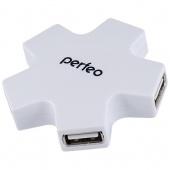 USB-HUB Perfeo PF-H6098 4 Ports Белый - фото, изображение, картинка