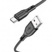 USB кабель Type-C Borofone BX66 Nano Silicone (1м) Черный - фото, изображение, картинка