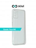 Накладка силиконовая Xivi Xiaomi Poco M3 Прозрачный - фото, изображение, картинка